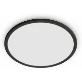 Philips Plafonnier à LED 18W CL550 SuperSlim IP44 Variable 3 niveaux Noir