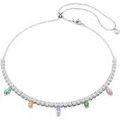 Swarovski Chaîne jaune / vert / violet / argent