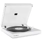 Victrola Platine vinyle automatique - Préamplificateur - Bluetooth - Blanc