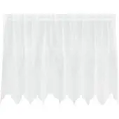 vidaXL Rideau en Dentelle Floral Blanc 100 x 200 cm Polyester