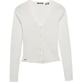 Superdry Cardigan 'Athletic Essential Pointelle' blanc cassé
