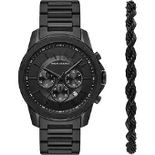 Giorgio Armani Parure de bijoux 'Banks' noir