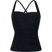 Protest Haut de tankini 'MIXCAMO' noir