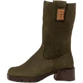 Art pour femme. 112861222003_0G3 Bottes en Cuir 1286 Varsovie marron verdâtre (40), 3 à 5 cm, Nubuck, Fermeture éclair, Casuel, Vert