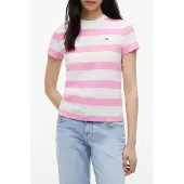 Tommy Hilfiger Dw0dw23801 Short Sleeve T-shirt Rose L Femme