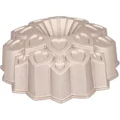 Birkmann Moule à pâtisserie Contoura Love, Moule à gâteau, Or