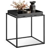 TecTake - Table d'appoint Cambridge 40x40x44cm - noir - 404180