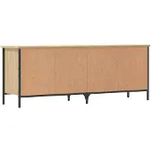 vidaXL Armoire à chaussures chêne sonoma 131x35x50cm bois d'ingénierie