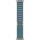 Apple Bracelet Alpine Loop pour Watch | 44/45/46/49 mm - Taille M - Light Blue / Natural Titanium