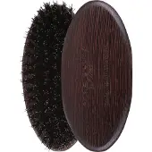 Acca Kappa - Brosse à barbe de toilettage pour hommes - Bois de wengé - Poils naturels noirs