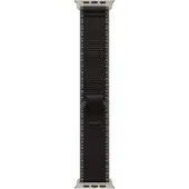 Apple Bracelet Trail Loop pour Watch | 44/45/46/49 mm - Taille M/L - Charcoal Black / Natural Titanium
