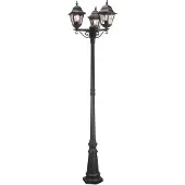 Elstead Lighting Lanterne de jardin 227 cm Norfolk 3xE27 noire Elstead NR8-BLK