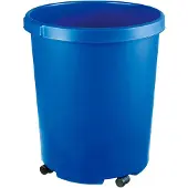 HAN Corbeille à papier MOBIL XXL, 50 litres, PP, rond, bleu