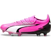 Puma Chaussure de foot 'Ultra Ultimate' rose / noir / blanc