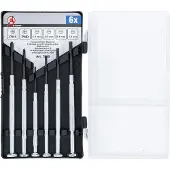 Kraftmann 7968 Jeu de tournevis pour mécanicien de précision Croix / Fente, 6 pièces