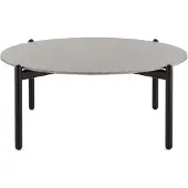 Kartell Undique Table H 37 cm | Terrazzo Black|Black