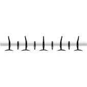 Kartell Hanger Portemanteau Mural L 90 cm x H 17 cm | Black