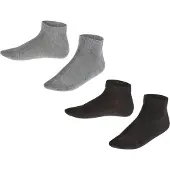 Falke Chaussettes gris chiné / noir