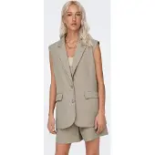 ONLY Gilet de costume 'LINDA' greige