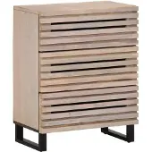 vidaXL Buffet 2 pcs. 60x34x75 cm Bois massif Mango