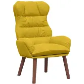 vidaXL fauteuil Jaune 69 x 74 x 93 cm Velours