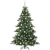 vidaXL Arbre de Noël artificiel pliable Vert 180 cm PVC et acier