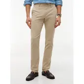 Tommy Hilfiger Pantalon chino 'Bleecker 1985' beige / bleu marine / rouge / blanc