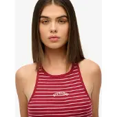 Superdry Haut 'Essential' rouge / blanc