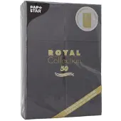 Papstar ROYAL Collectionnoir avec pliage des couverts ROYAL Collection (50 pcs, 48 x 48 cm)