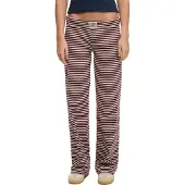 Superdry Femme Pantalon Athletic Essentials Rayé Coupe Ajustée Red Taille: 40
