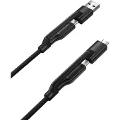 Nomad Câble USB-C Universal Polyamide - Large compatibilité grâce aux adaptateurs intégrés - Recharge à haute vitesse - Durabilité exceptionnelle grâce au tissu extérieur tressé en Polyamide