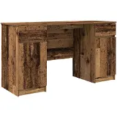 vidaXL Bureau , bois de récupération, panneaux de particules, 140 x 49 x 76 cm