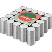 Bolsius 100 bougies chauffe-plat blanches, 4 h, emballage plat (100 pcs)