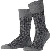 Falke Chaussettes gris clair, À motifs