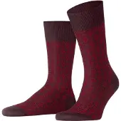 Falke Chaussettes bordeaux, À motifs