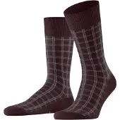 Falke Chaussettes barolo, A carreaux