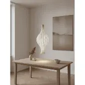 Lyora Suspension blanche Seda Ø 38cm