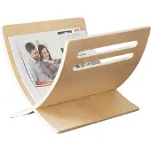 Homestyle4u Porte Journaux En Bois Naturel
