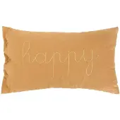 Atmosphera Coussin Rectangulaire En Gaze De Coton Happy Marron - Marron