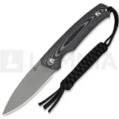 CIVIVI Altus Fixed Blade C20076B-2, Stonewashed 14C28N, Gray and Black Layered G10 couteau de poche