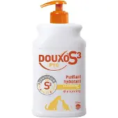 Douxo S3 PYO Shampooing nettoyant, désinfectant et apaisant pour chiens et chats avec des irritations, des boutons ou des croûtes, 500ml 500 ml Shampooing