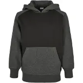 Urban Classics Sweat gris chiné / noir