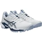 Asics Chaussures de hockey sur gazon FIELD SPEED FF 2 pour femmes, couleur blanc brillant, taille 7
