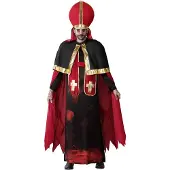 Atosa Bloody Pope Costume Rouge XS-S Enfants