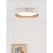 Nova Luce Plafonnier Vela blanc Ø 45cm