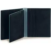 Piquadro Blue Square Porte-monnaie en cuir 8,5 cm