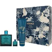Versace Eros Coffret homme Eau de Toilette 100 ml + gel douche parfumé 150 ml + Eau de Toilette 5 ml