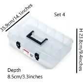 Kistenberg Organiseur de mallette UNIBOX NUN14, 8.5x23.8x35.9 cm, 6 compartiments
