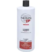 Nioxin System 4 Shampoo détergent pour cheveux fins, colorés et fortement clairsemés - 1000 ml