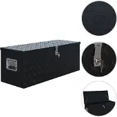 vidaXL Boîte en aluminium 1085 x 370 x 400 mm Noir